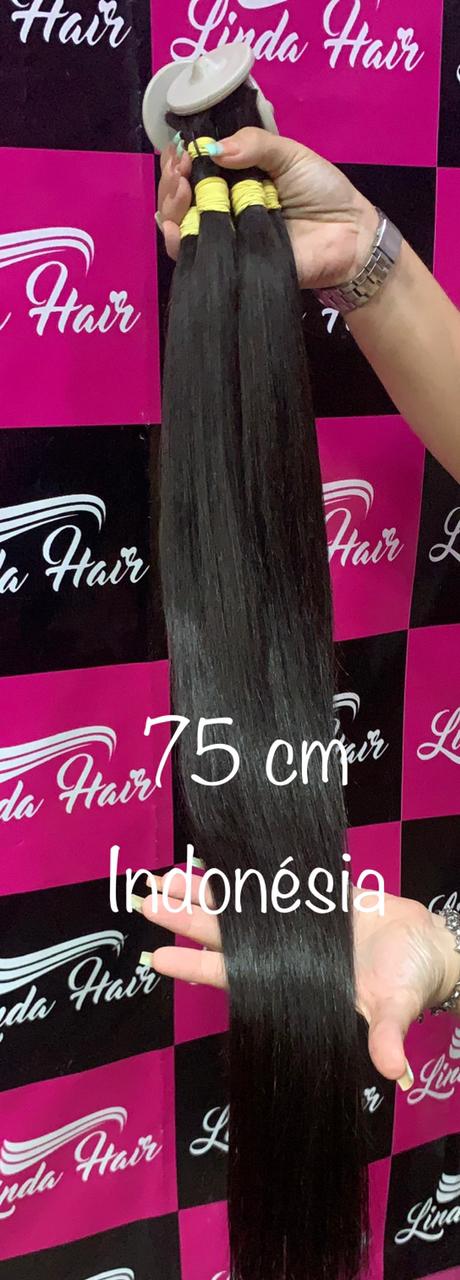 Cabelo Natural liso 75/80 cm 100 gr – Linda Hair RJ